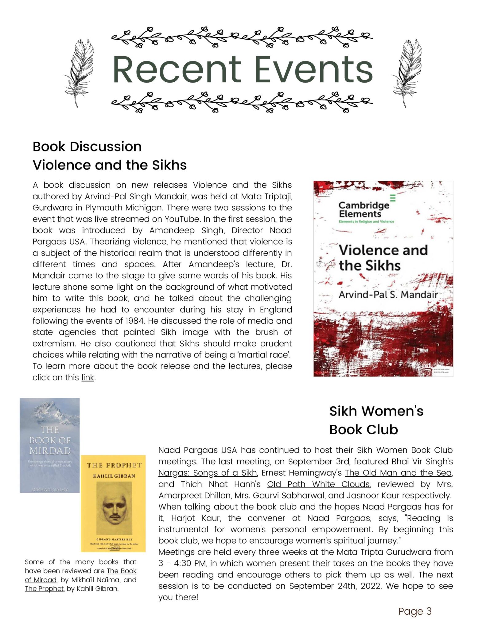 Naad Pargaas News Letter Sept 2022_3-3